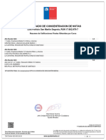 Certificado de Concentracion de Notas: Luis Patricio San Martín Segovia, RUN 17.662.979-7