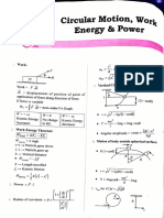 Circular Motion, Work Energy and Power