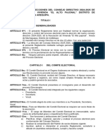 REGLAMENTO Aprobado, para Las Elecciones 2024-2025 para Publicar