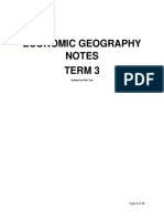 2023 Economic Geography NOTES