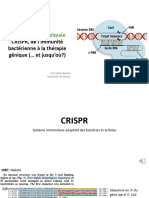 MBA2 CRISPR Immunite Bacterienne Therapie Genique