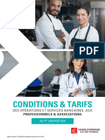 Conditions & Tarifs: Des Opérations Et Services Bancaires Aux