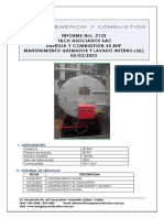 T&CH - Informe Mantto Quemador y Lavado Interno Caldera E&c 30 BHP - Marzo 2023