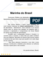 Prova de Aprendiz Marinheiro Ano 2016 Modelo Amarela Digitada 27 09 23