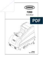 Tennant 7200 Rider Floor Scrubber Service Manual