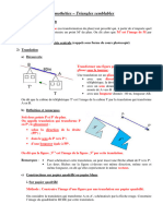 Cours - Homothéties - Triangles Semblables