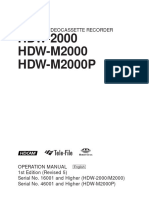 HDW-M2000P Manual