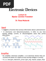 Electronic Devices Lecture 14