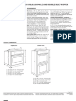 24" (61 CM) Gas Single and Double Built-In Oven: A. 22 B. 39 C. 23 D. 22 E. 37