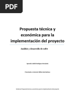 Propuesta Técnica y Económica para La Implementación Del Proyecto