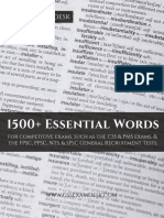 1500+ Essential Words by CSS Exam Desk