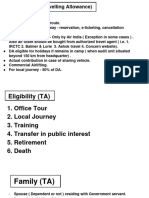 Travelling Allowance Rules