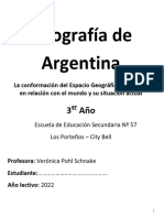 2022 - Geografía 3er Año