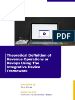 Theoretical Definition of Revenue Operations or Revops Using The Integrative Devices Framework