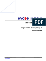 Datasheet: Single Cell Li+ Battery Gauge IC With Protection