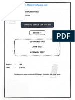 KZN Economics Grade 11 June 2023 P2 and Memo - 240605 - 091427