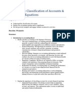 Session 2 Classification of Accounts - Accounting Equations