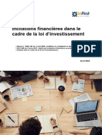 Infirst Incitations Financieres Dans Le Cadre de La Loi Dinvestissement 2024