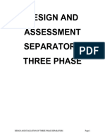 Design and Evaluation of Three-Phase Separators