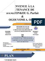 Bienvenue À La Soutenance de DAMITONKOU G. Parfait & OGOUYOMI A. Otniel