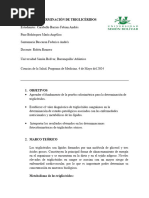 Informe Determinación de Triglicéridos