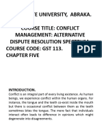 GST 113.05 Conflict MNGT