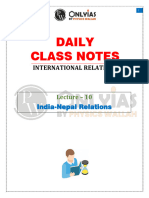 Daily Class Notes: International Relations