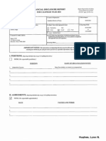 Lynn N Hughes Financial Disclosure Report For 2010