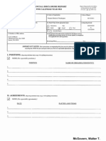 Walter T McGovern Financial Disclosure Report For 2010