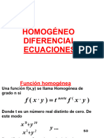 Ecuaciones Diferenciales Homogéneas