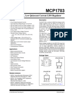 DATASHEET MCP1703 Mircroreguladores de Voltaje para Multimetros