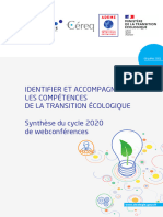 Synthese Du Cycle 2020 de Webconferences - Identifier Et Accompagner Les Competences de La Transition Ecologique 0