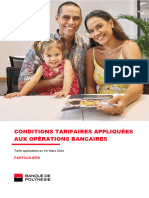 Conditions Tarifaires Particuliers Applicables Au 01 Mars 2024