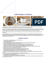 Coffee Reading Cafeomancy Interpretation Symbols Meaning PDF