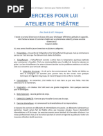 Exercices de Jeu Pour L'atelier de Théâtre