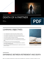 Death of A Partner: Class - Xii Accountancy