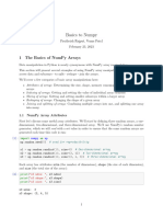 Topic - 2 - The Basics of NumPy Arrays 1