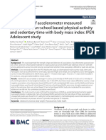 Associations of Accelerometer Measured School-And Non-School Based Physical Activity and Sedentary Time With Body Mass Index: IPEN Adolescent Study