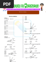 Ejercicios de Ángulos para Segundo de Secundaria