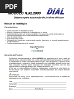 MÓDULO R.52.2000: Sistemas para Automação de 2 Vidros Elétricos