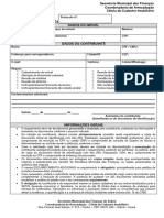 Requerimento Geral - Cadastro Imobiliário