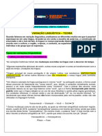 Gabarito - Variação Linguística - Teoria e Questões Enem - Educa 1000