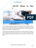 Olap Vs Oltp