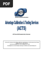 ACTS Calibration Profile