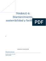 T6 Mantenimeinto, Sostenibilidad y Factibilidad