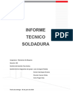 Informe Tecnico de Soldadura, Ultimo.