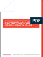 Recomendaciones Sobre El Uso de HbA1c en El Diagnostico de Diabetes Mellitus