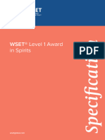 WSET L1&2spirits Specification