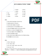 Present Simple With "Verb" 1 - Key Answers