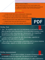 Chapter-6 XIIth Test and Measurement in Sports